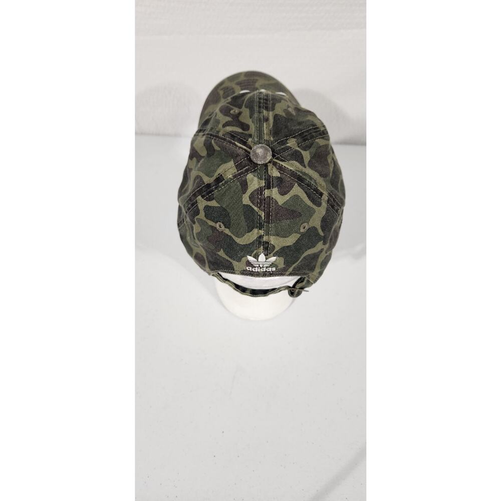 Adidas Originals Forest Camouflage Embroidered Trefoil Logo Hat Size OSFM - Picture 6 of 12